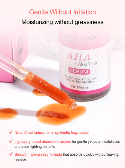 Private Label AHA Serum For Exfoliating & Smoothing Skin