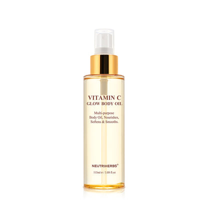 vitamin c body oil for glowing skin