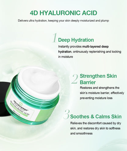 Private Label 4D Hyaluronic Acid Gel Moisturizer Face Cream