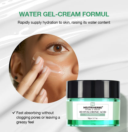 Private Label 4D Hyaluronic Acid Gel Moisturizer Face Cream