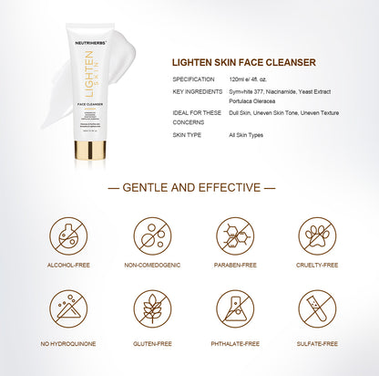 Wholesale & Private Label Lightening and Brightening Skin Whitening Face Cleanser For Dark Skin