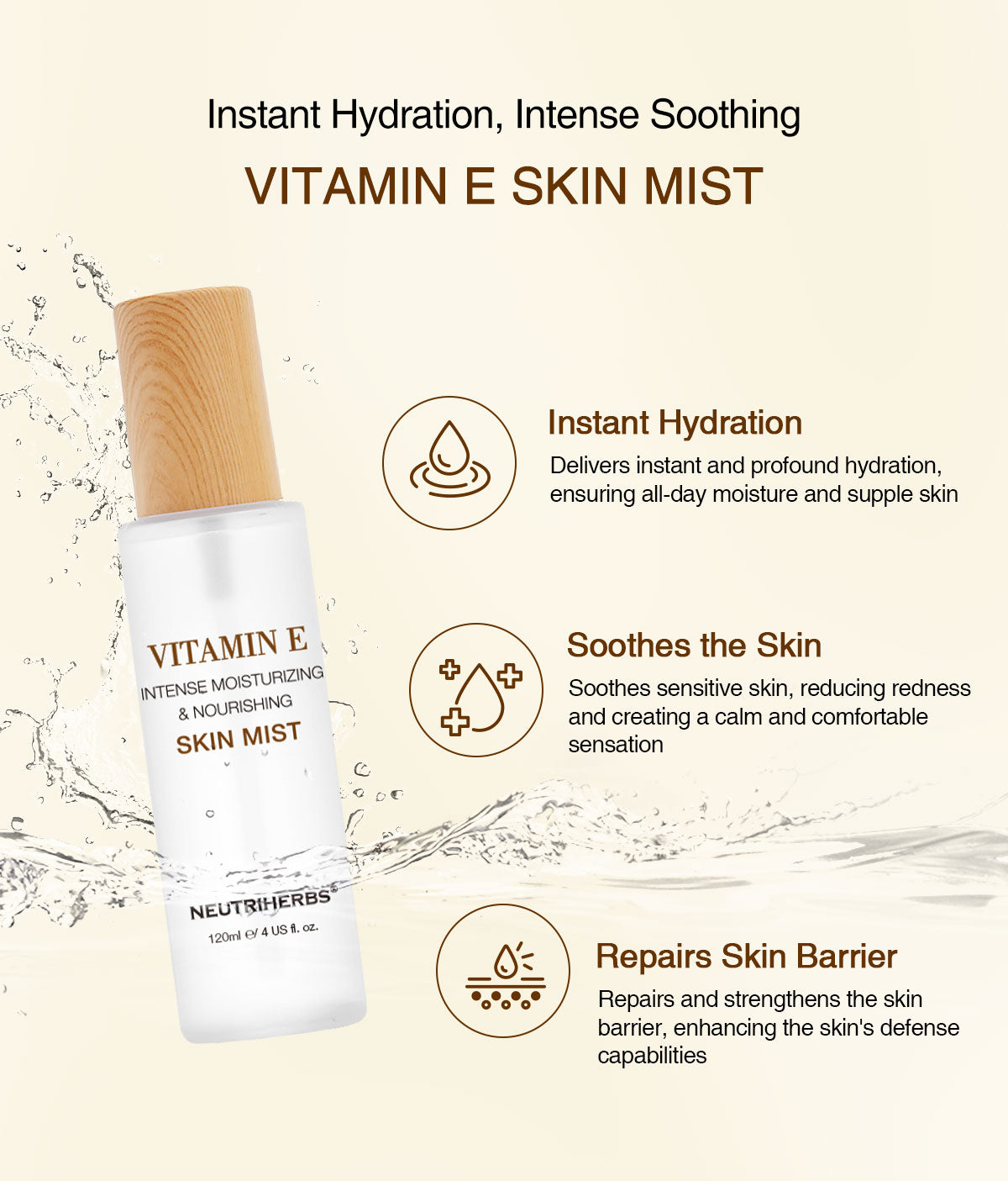 Vitamin E Hydrating Skin Spray