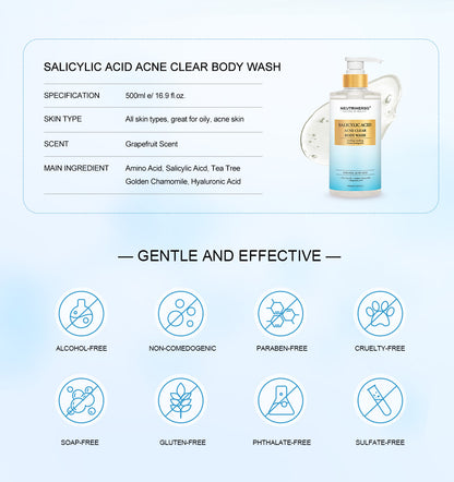 Private Label&Wholesale Acne Clear Body Wash