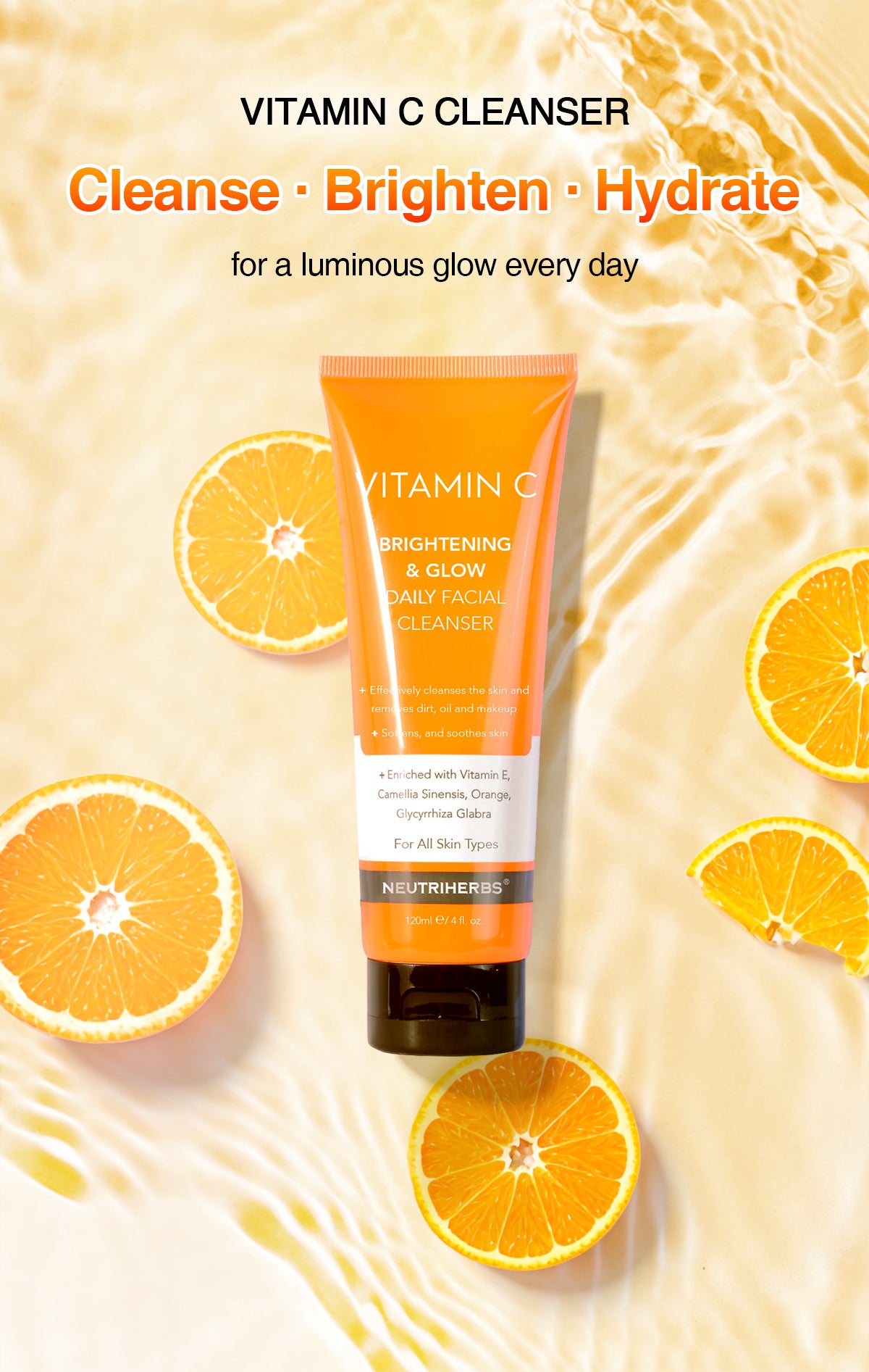 Custom Facial Cleanser Vitamin C Hydrating Facial Cleanser