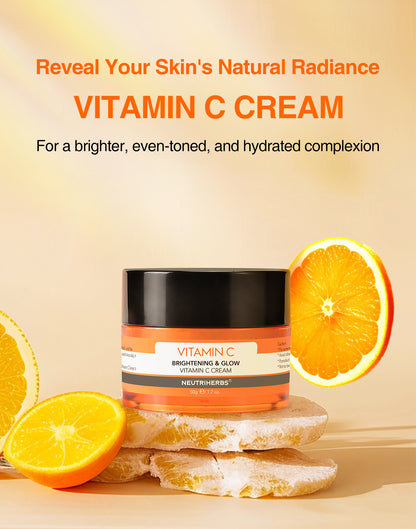 Crème pour le visage en gros crème pour le visage à la vitamine C pour antioxydant et peau radieuse