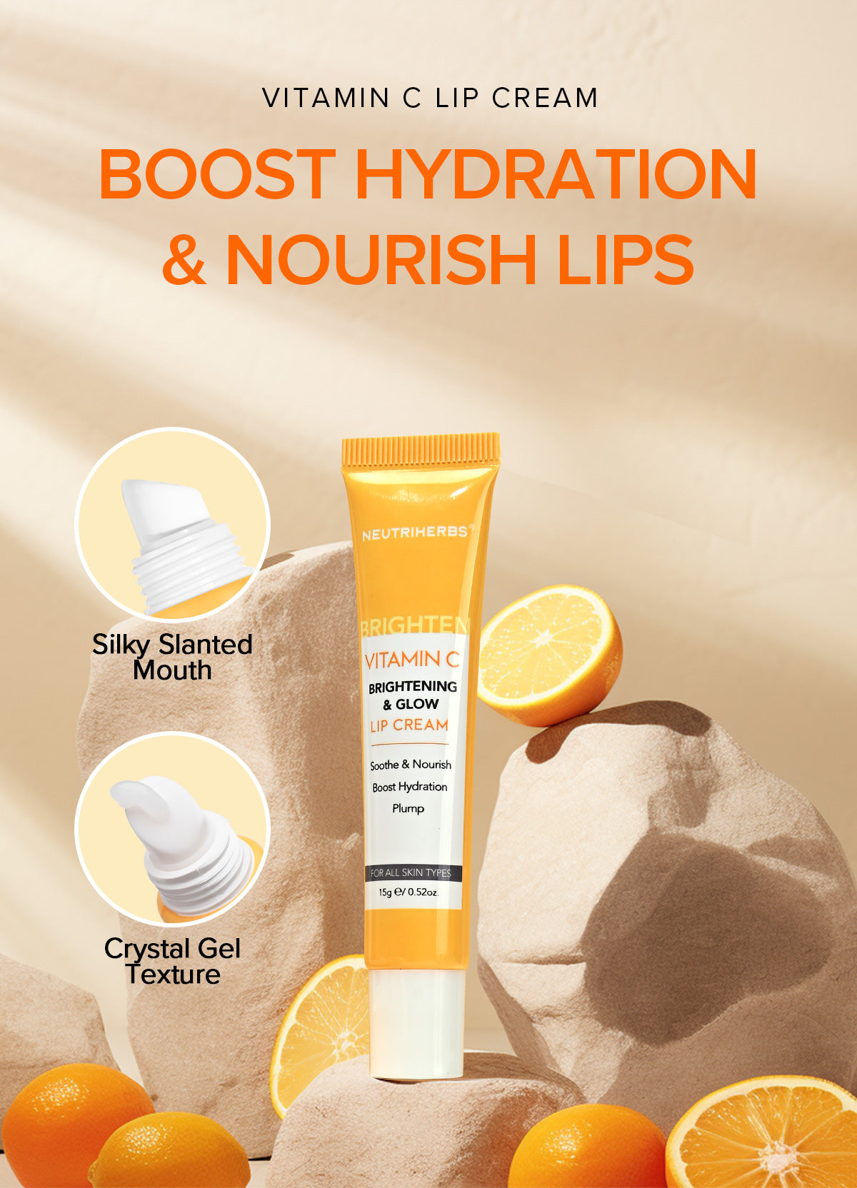 Private Label & Wholesale Vitamin C Lip Smooth Treatment Cream