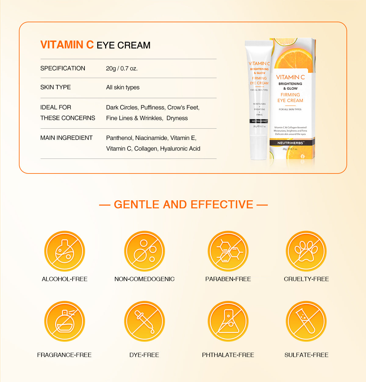 Vitamin C Brightening & Glow Firming Eye Cream