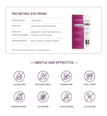 Etiqueta privada | Venta al por mayor Pro Advanced Retinol Eye Cream para reparar